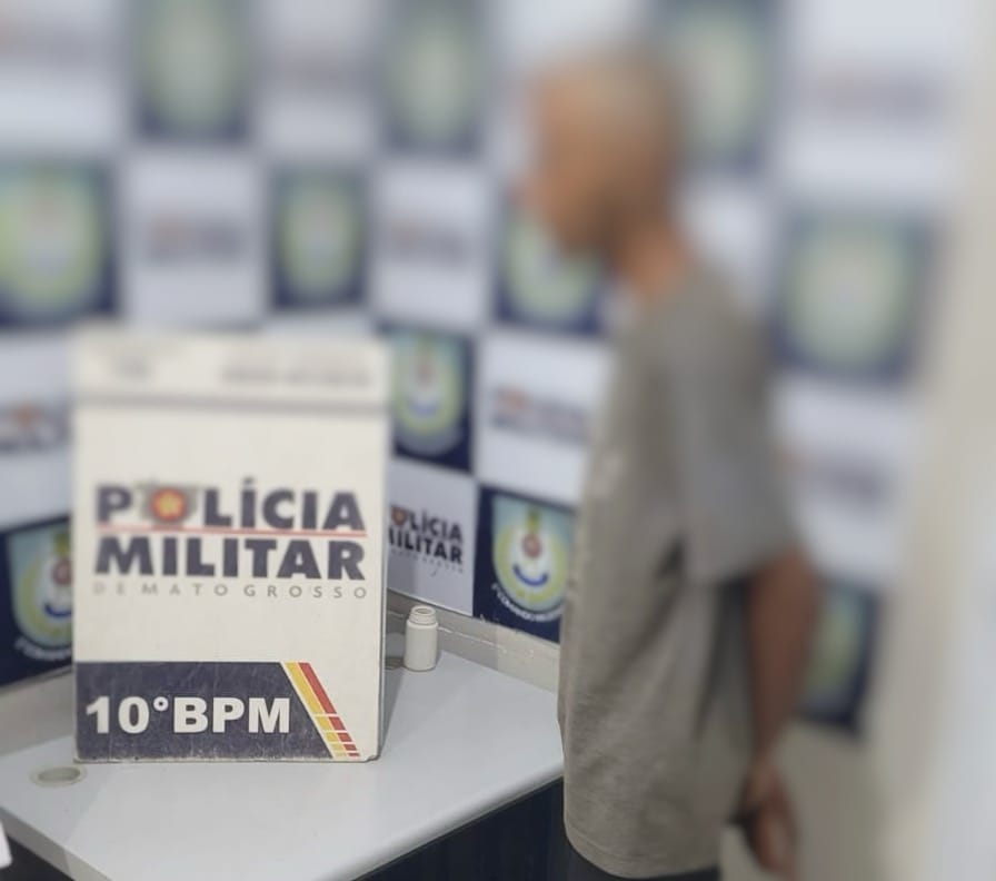Polícia Militar prende homem com mandado de prisão em aberto por tráfico de drogas em Cuiabá