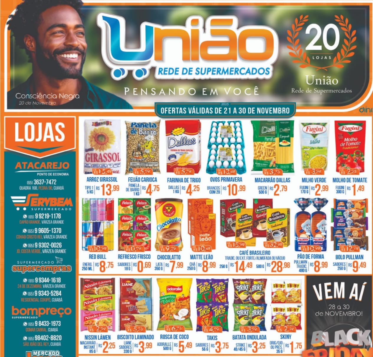 Tabloide União chega quebrando preços — e cliente ainda concorre ao megashow de prêmios!