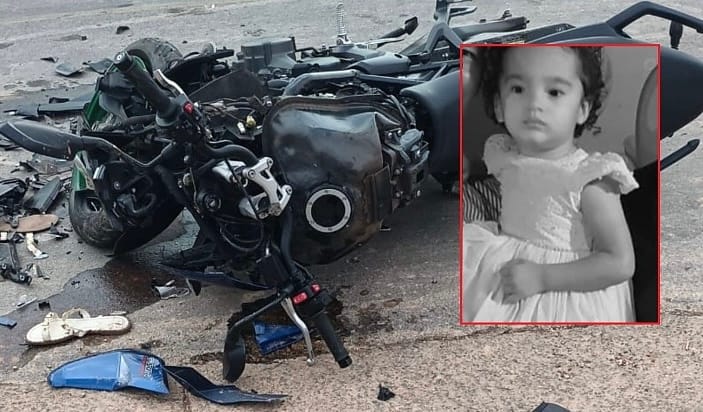Tragédia em Cuiabá: menina de 3 anos morre após moto atingir caminhão no Colina Verde