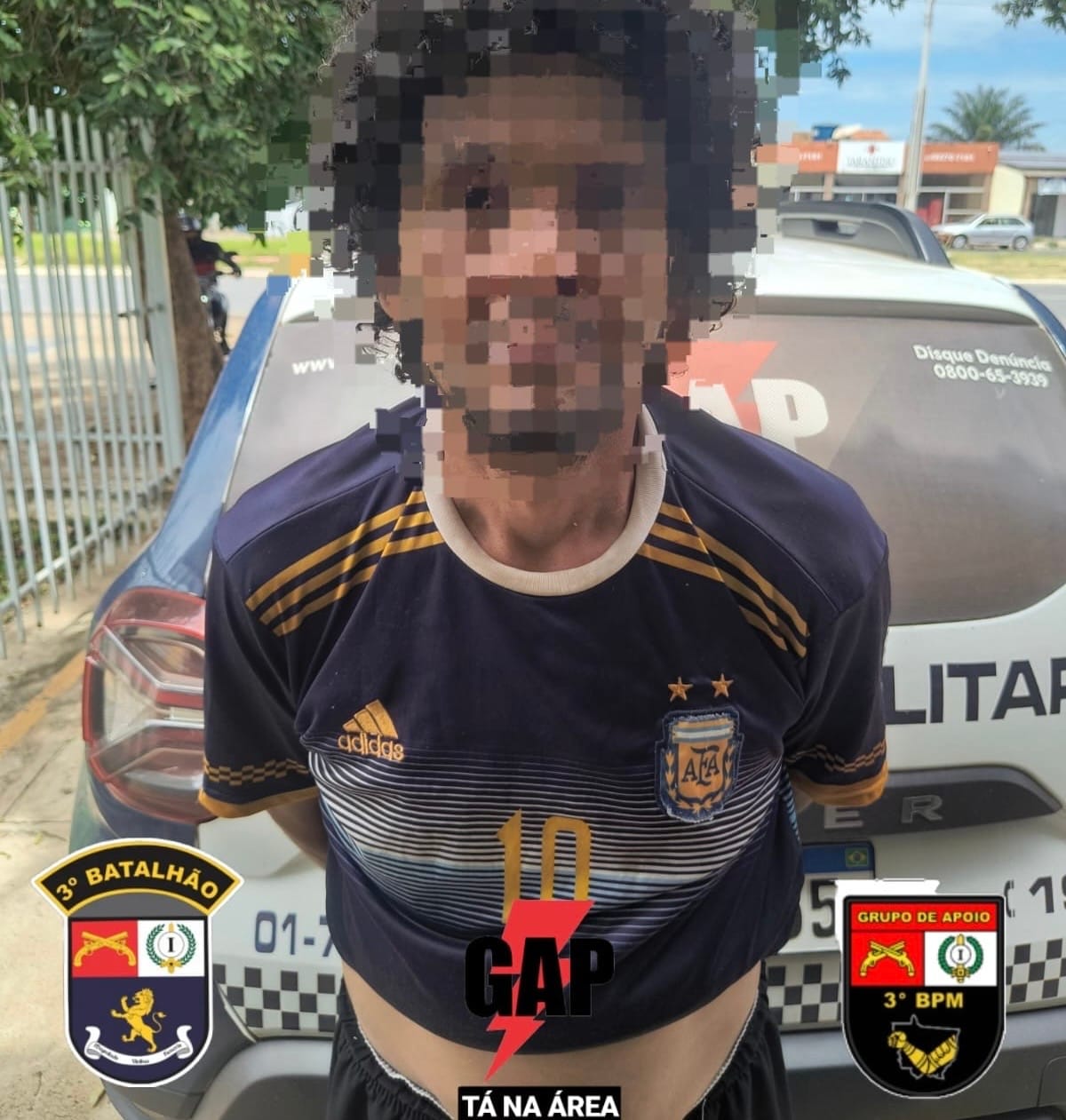 FORAGIDO DA JUSTIÇA É CAPTURADO EM ÁREA DE MATA DURANTE AÇÃO POLICIAL EM VÁRZEA GRANDE