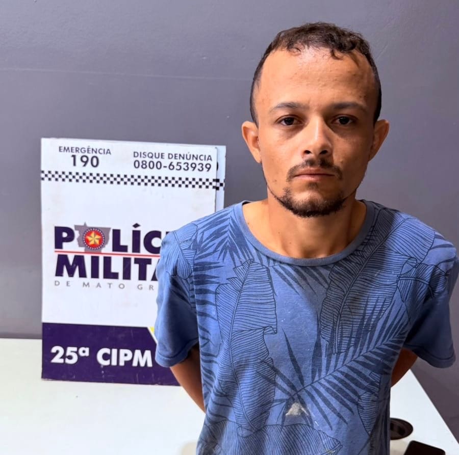 Tornozeleira rompida e ameaças de morte: homem é preso após perseguir vítima em Várzea Grande