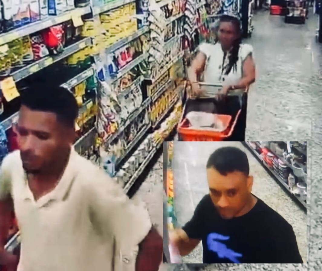 VÍDEO FLAGRANTE: Trio entra em supermercado e faz “limpa” em carnes em Várzea Grande