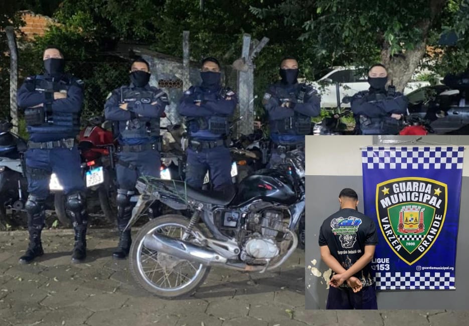 MENOR É APREENDIDO PELA GUARDA MUNICIPAL COM MOTO FURTADA EM VÁRZEA GRANDE