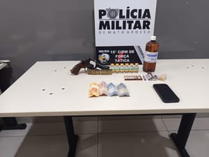 Força Tática prende jovem com arma de grosso calibre e drogas durante operação em Várzea Grande