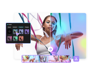 Ajuste Iluminação e Correção de Cor Instantaneamente com o Criador de Vídeos com IA