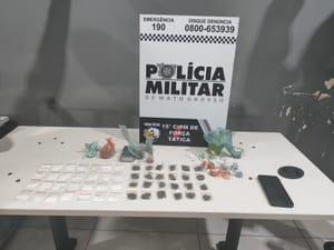 Força Tática estoura ponto de tráfico no Parque do Lago e apreende drogas e moto adulterada em Várzea Grande