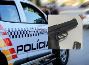 Passageiro é flagrado com pistola .380 durante Lei Seca
