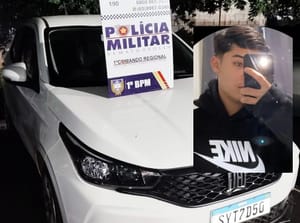 Carro branco recuperado pela polícia é semelhante ao visto em local de execução no Praieiro, em Cuiabá