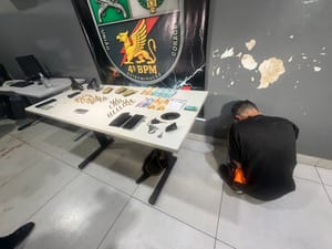 Perseguição policial termina com prisões e apreensão de arma e quase 200 munições em Várzea Grande