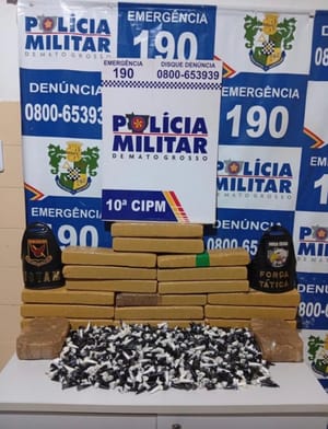 ROTA DO TRÁFICO É ESTOURADA: homem é preso com carga pesada de drogas e criminosos atiram contra polícia em MT