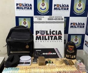 🚨 Suspeito tenta fugir da Rotam, invade casa e acaba preso com drogas e R$ 6,3 mil em Cuiabá