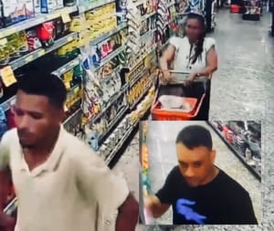 VÍDEO FLAGRANTE: Trio entra em supermercado e faz “limpa” em carnes em Várzea Grande